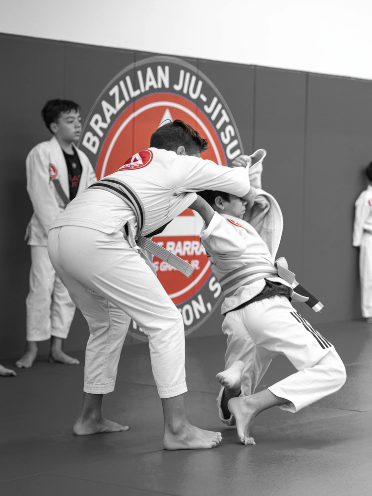 Children training Jiu-Jitsu together at Gracie Barra West Ashley